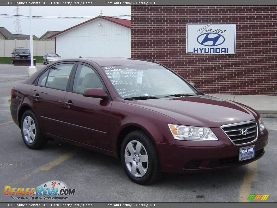 2010 Hyundai Sonata GLS Dark Cherry Red / Camel Photo #1