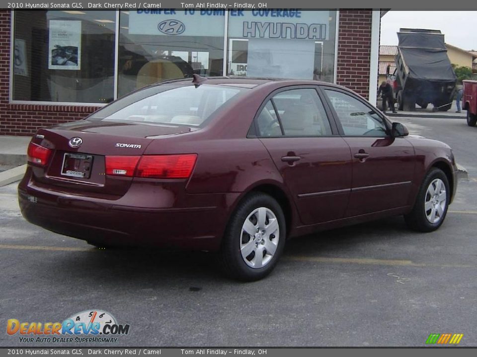 2010 Hyundai Sonata GLS Dark Cherry Red / Camel Photo #3