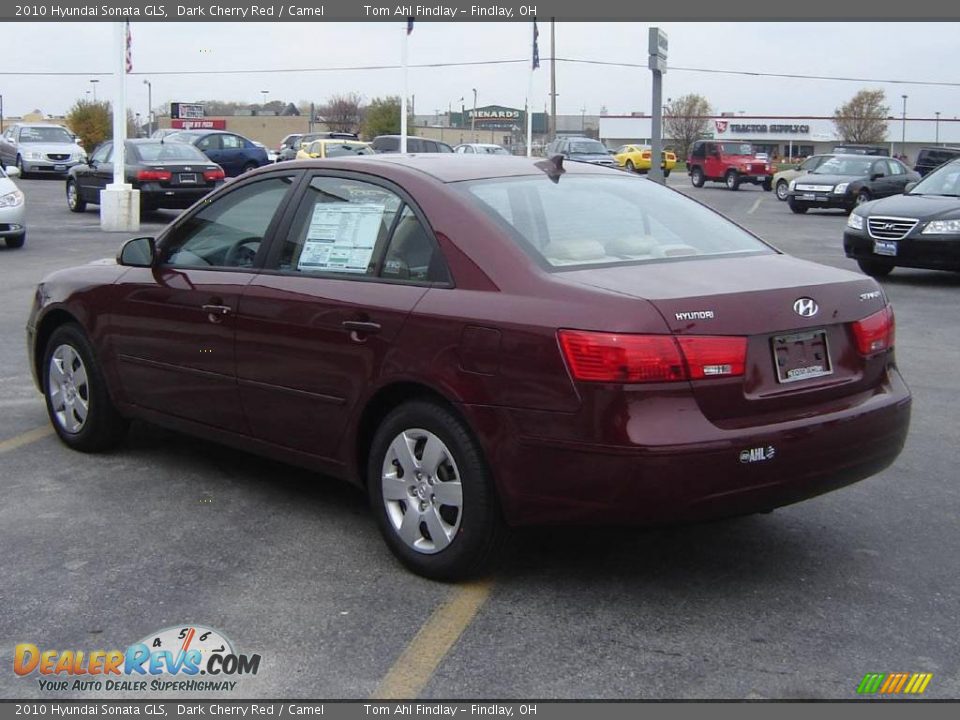 2010 Hyundai Sonata GLS Dark Cherry Red / Camel Photo #5