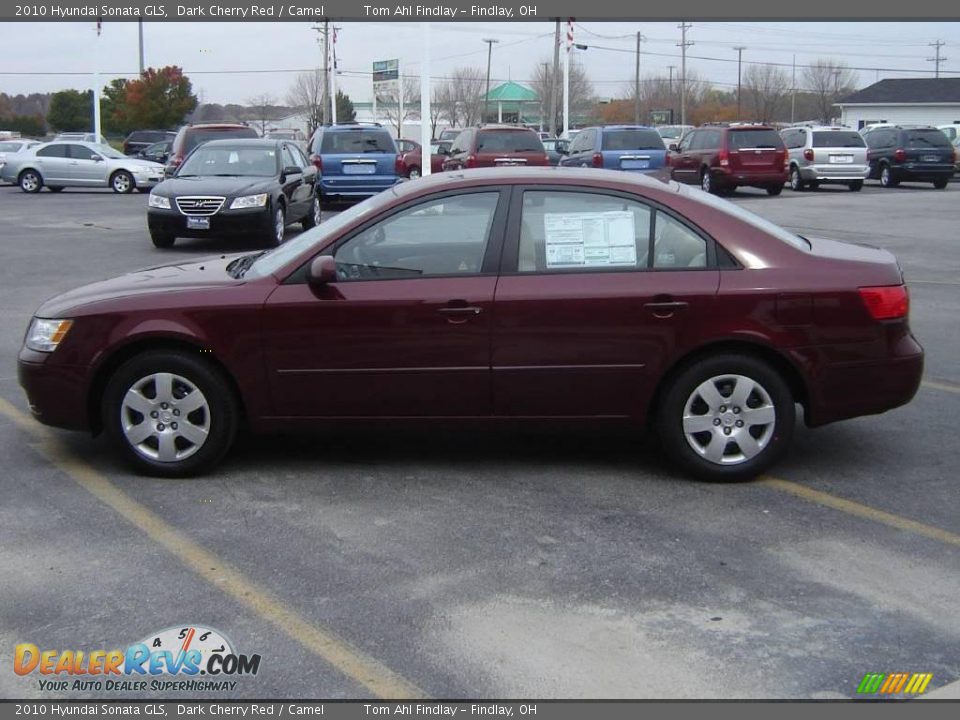 2010 Hyundai Sonata GLS Dark Cherry Red / Camel Photo #6