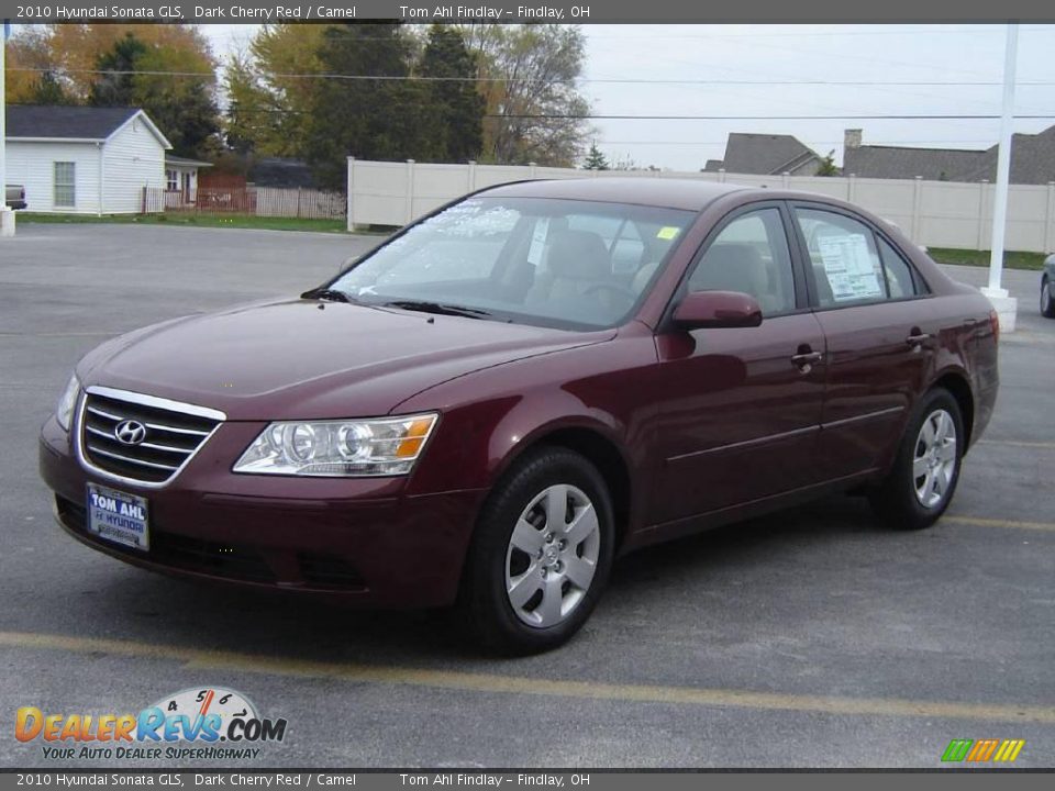 2010 Hyundai Sonata GLS Dark Cherry Red / Camel Photo #7