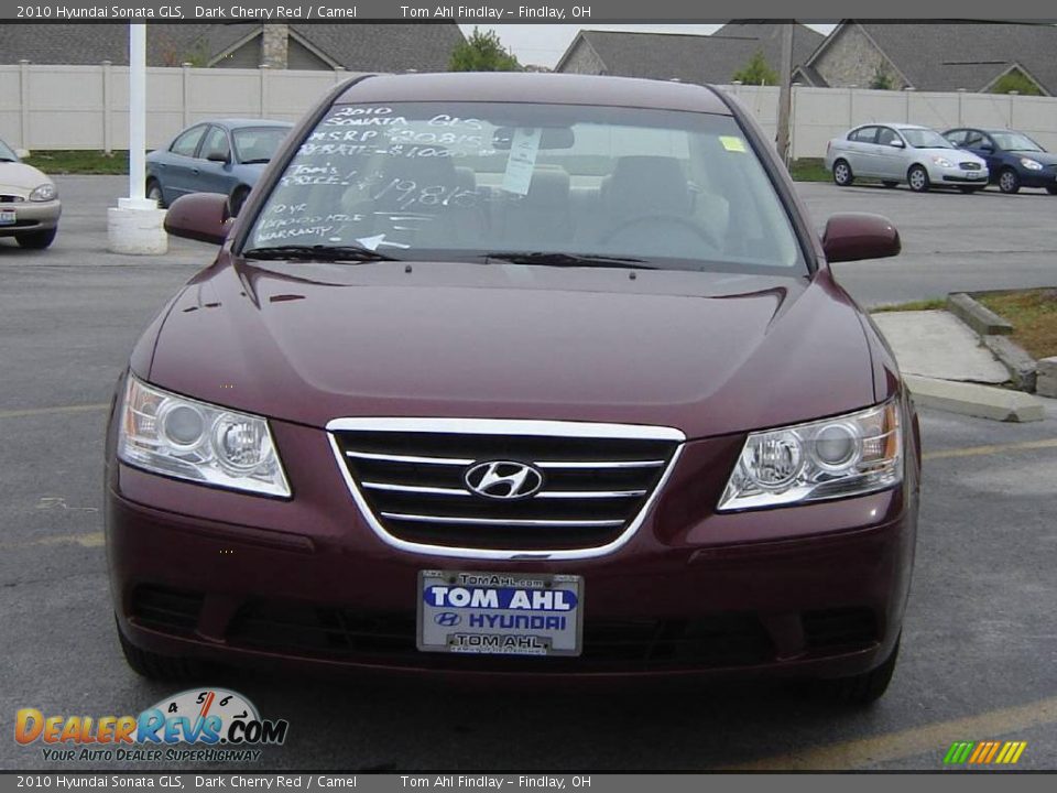 2010 Hyundai Sonata GLS Dark Cherry Red / Camel Photo #8