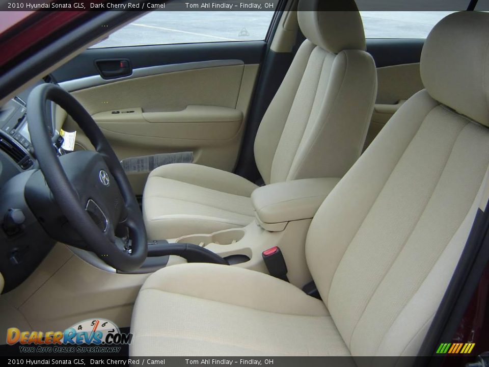 2010 Hyundai Sonata GLS Dark Cherry Red / Camel Photo #9