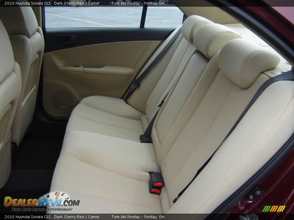 2010 Hyundai Sonata GLS Dark Cherry Red / Camel Photo #10