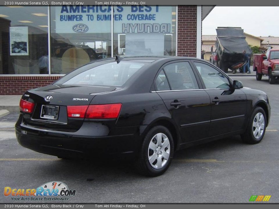 2010 Hyundai Sonata GLS Ebony Black / Gray Photo #3