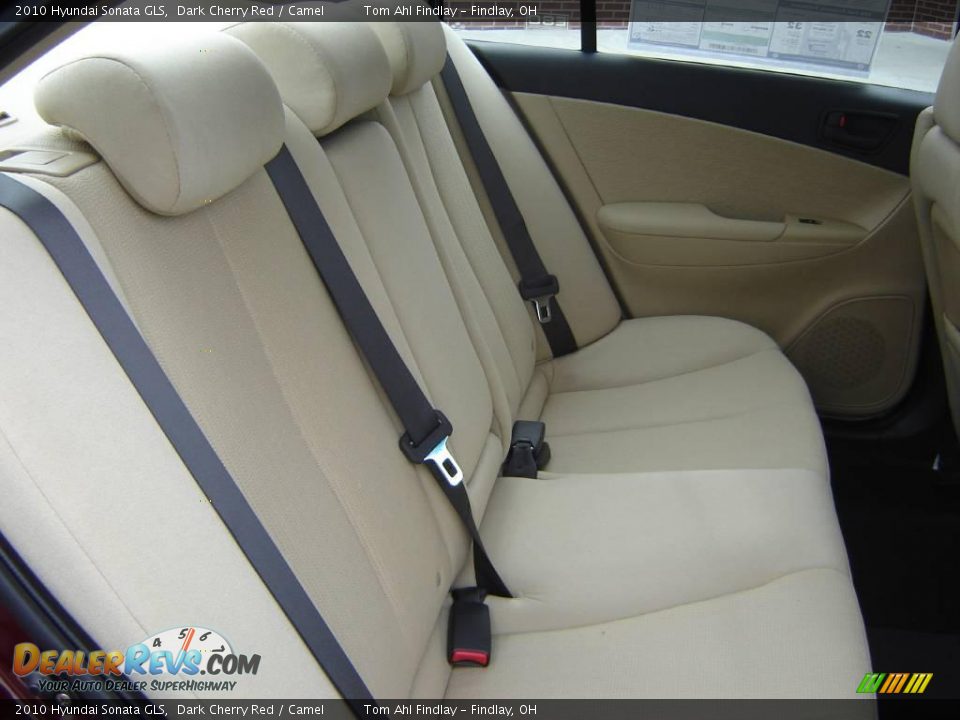 2010 Hyundai Sonata GLS Dark Cherry Red / Camel Photo #11