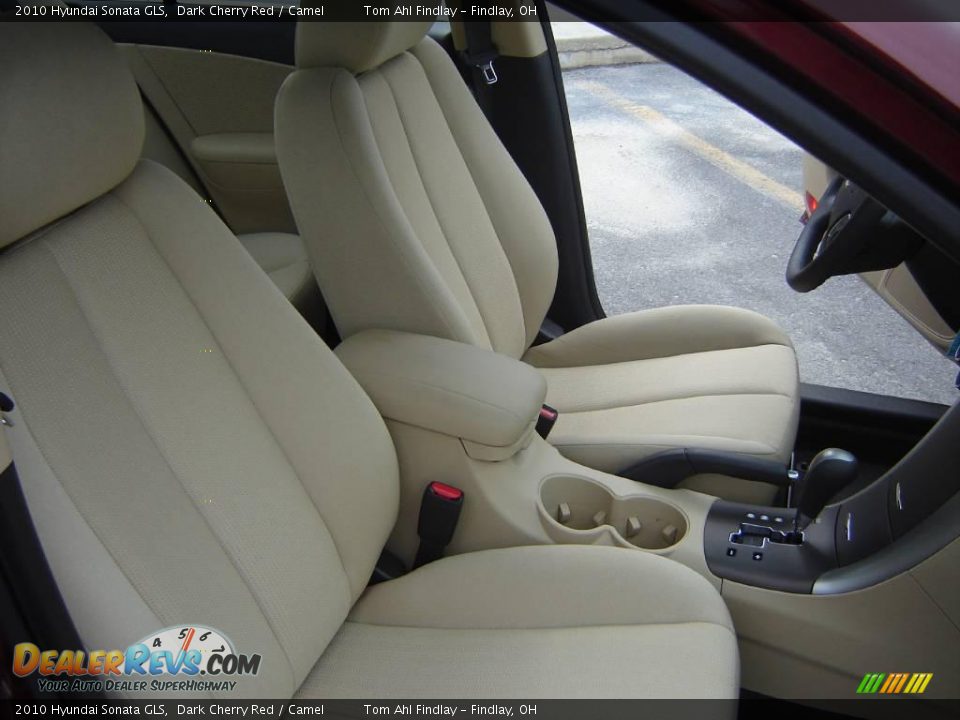 2010 Hyundai Sonata GLS Dark Cherry Red / Camel Photo #12