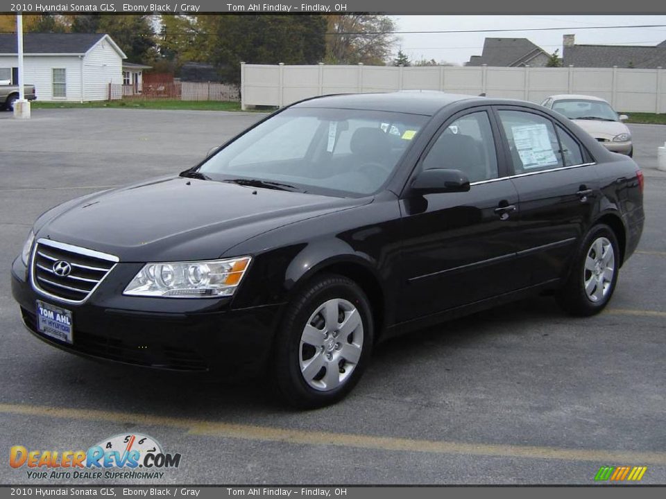2010 Hyundai Sonata GLS Ebony Black / Gray Photo #7