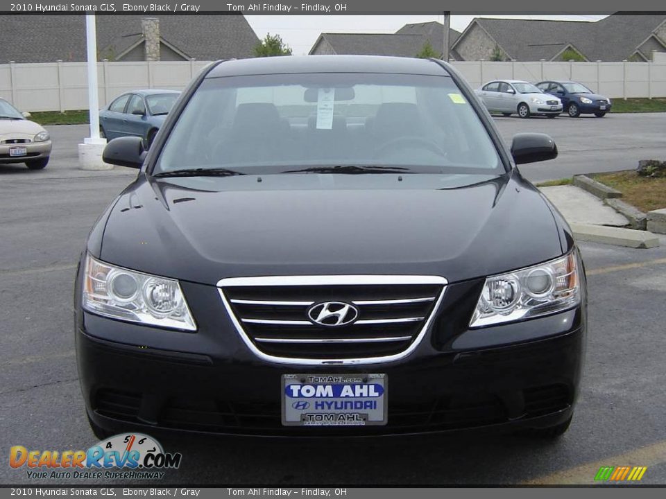 2010 Hyundai Sonata GLS Ebony Black / Gray Photo #8