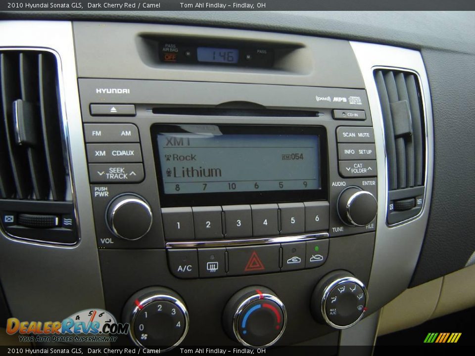 2010 Hyundai Sonata GLS Dark Cherry Red / Camel Photo #15