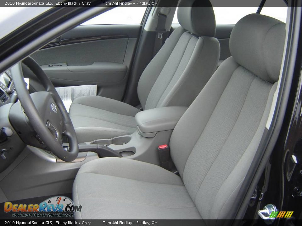 2010 Hyundai Sonata GLS Ebony Black / Gray Photo #9