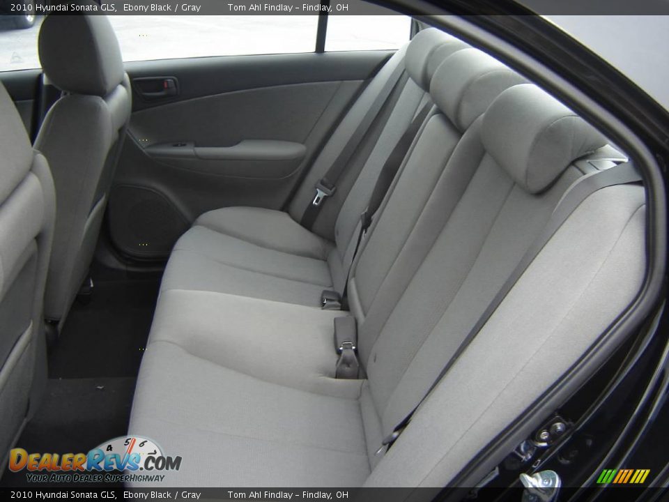 2010 Hyundai Sonata GLS Ebony Black / Gray Photo #10