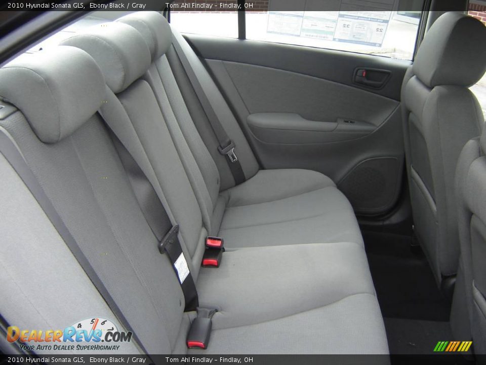 2010 Hyundai Sonata GLS Ebony Black / Gray Photo #11