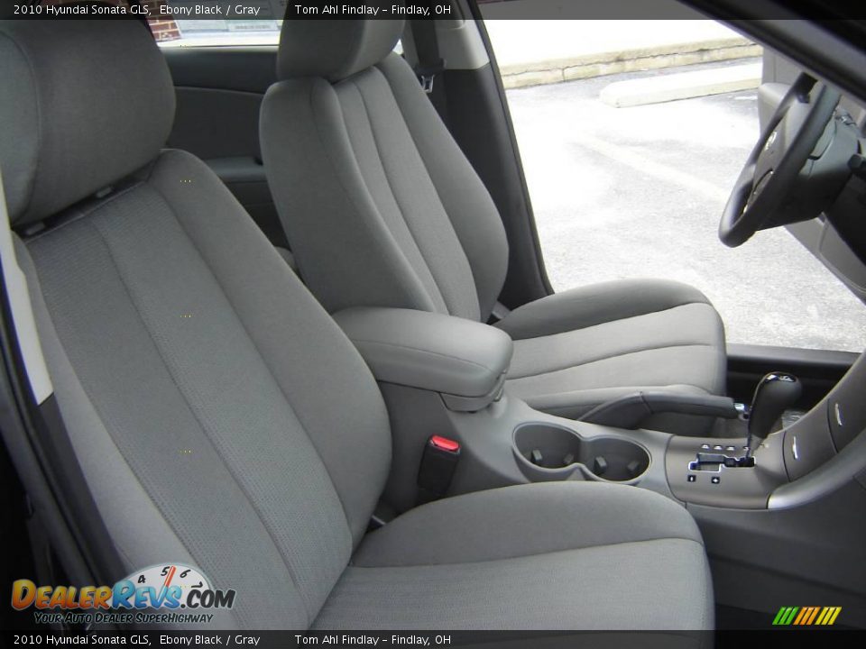 2010 Hyundai Sonata GLS Ebony Black / Gray Photo #12