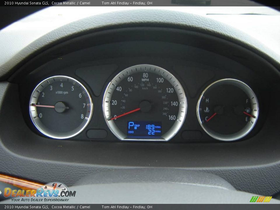 2010 Hyundai Sonata GLS Cocoa Metallic / Camel Photo #14