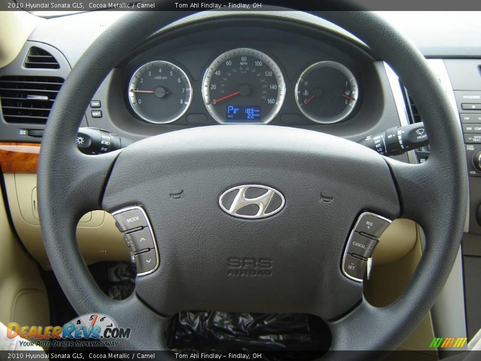 2010 Hyundai Sonata GLS Cocoa Metallic / Camel Photo #15