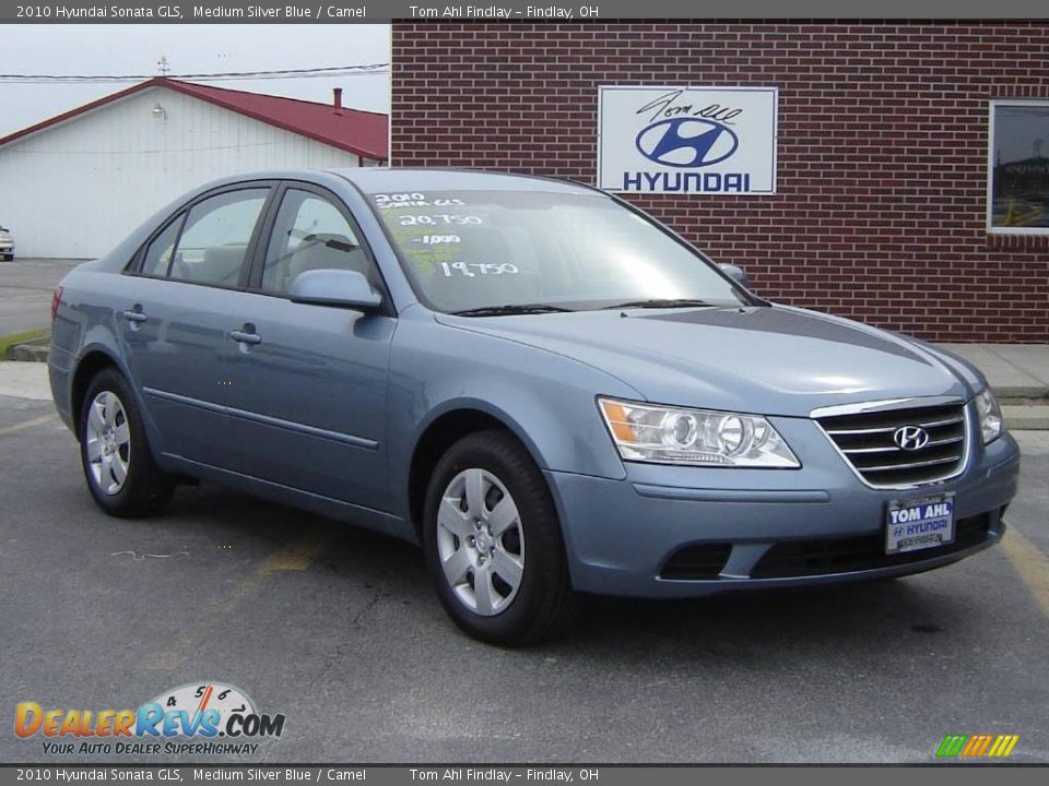 2010 Hyundai Sonata GLS Medium Silver Blue / Camel Photo #1