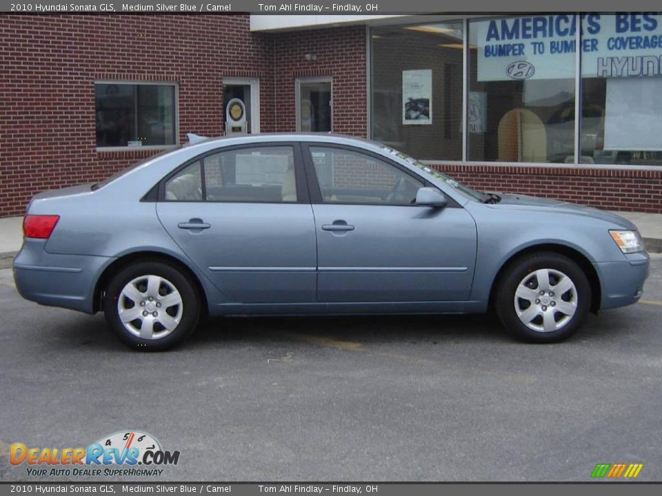 2010 Hyundai Sonata GLS Medium Silver Blue / Camel Photo #2