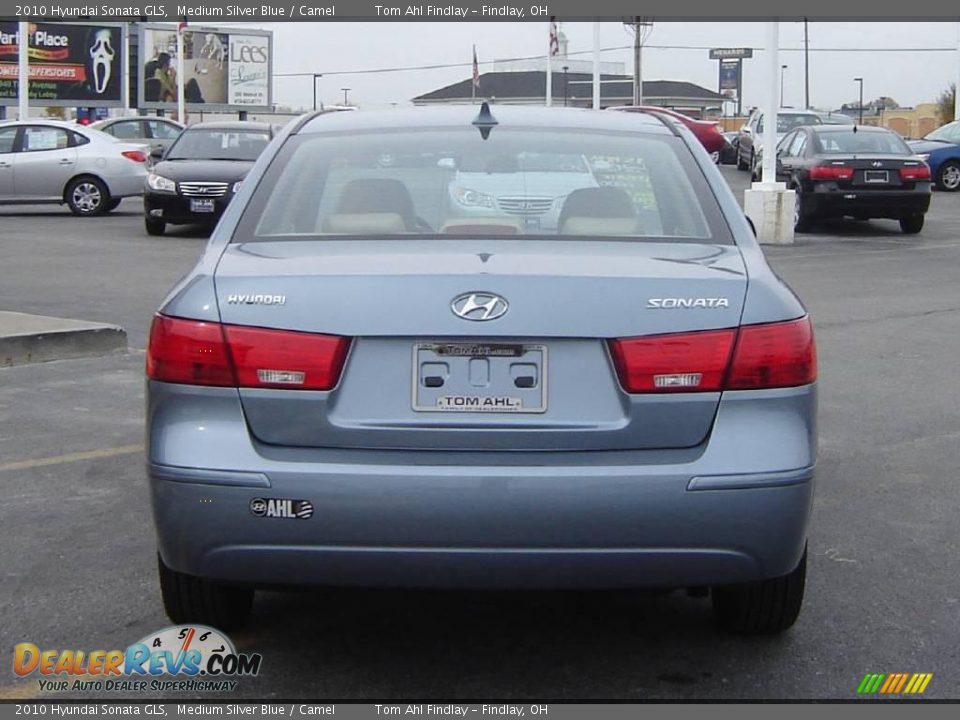 2010 Hyundai Sonata GLS Medium Silver Blue / Camel Photo #4