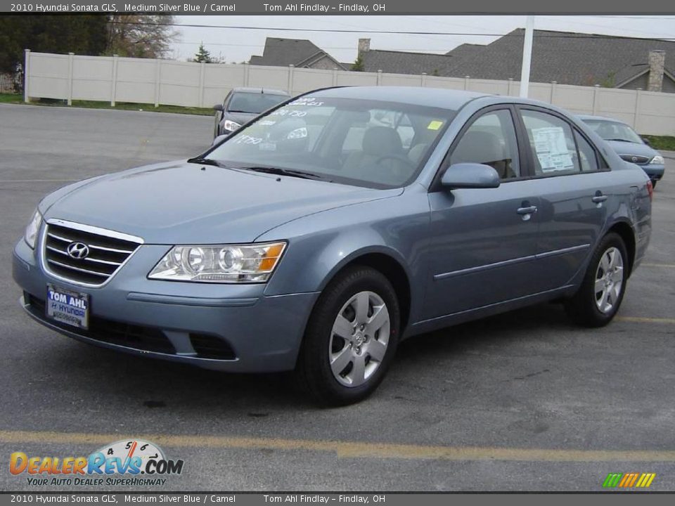2010 Hyundai Sonata GLS Medium Silver Blue / Camel Photo #7