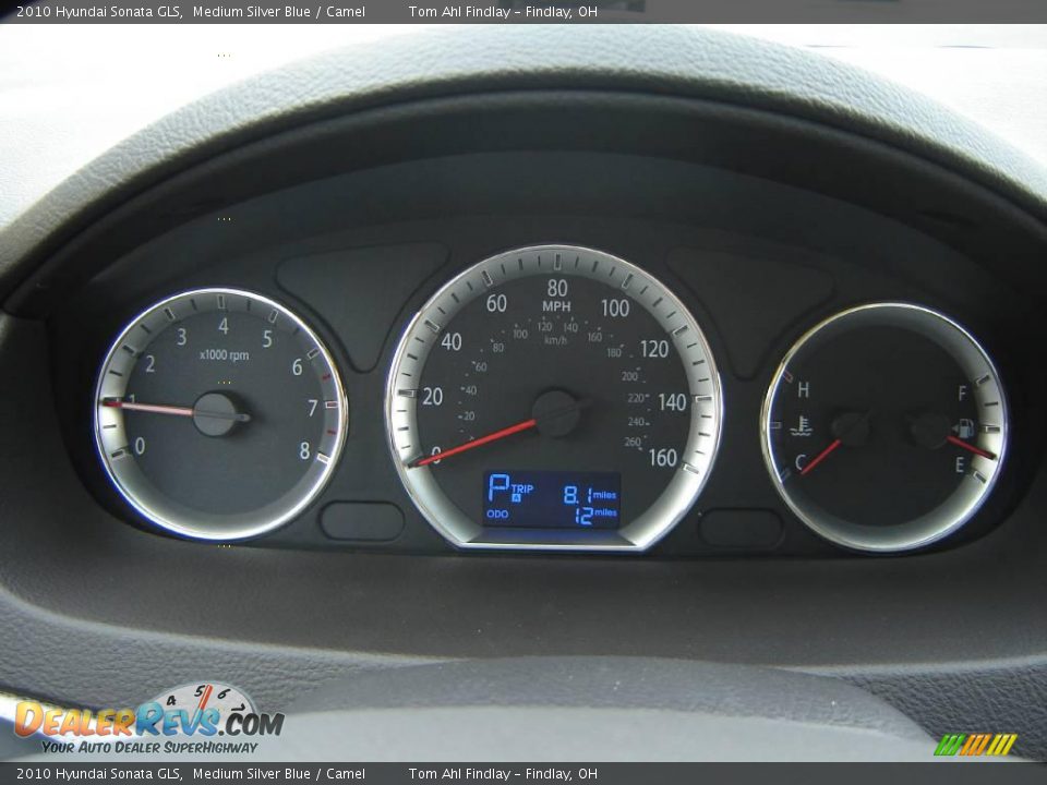 2010 Hyundai Sonata GLS Medium Silver Blue / Camel Photo #13