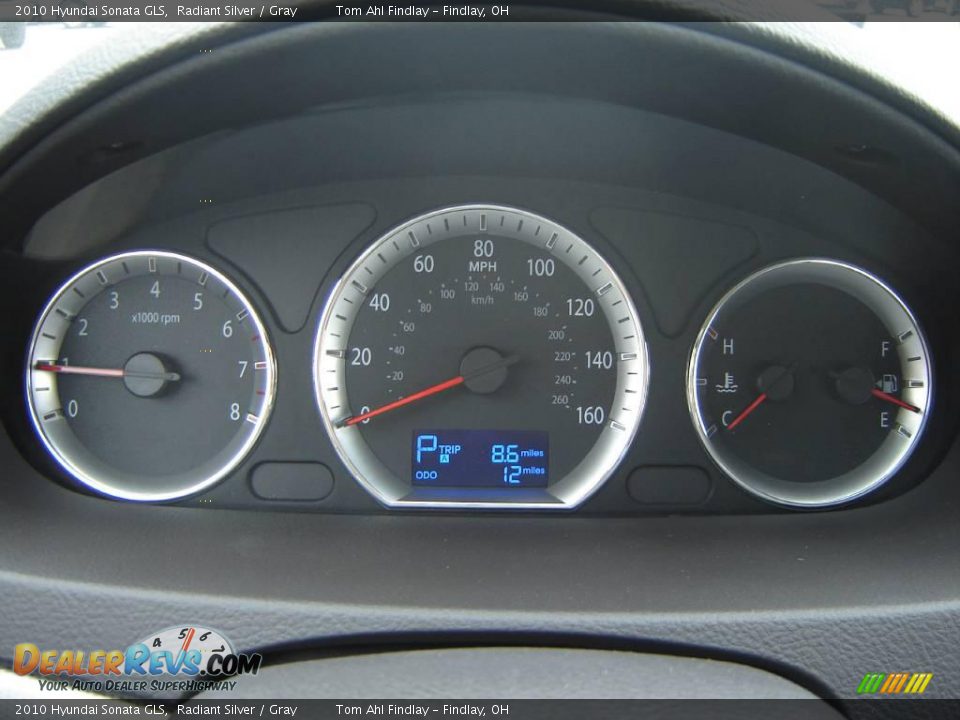 2010 Hyundai Sonata GLS Radiant Silver / Gray Photo #13