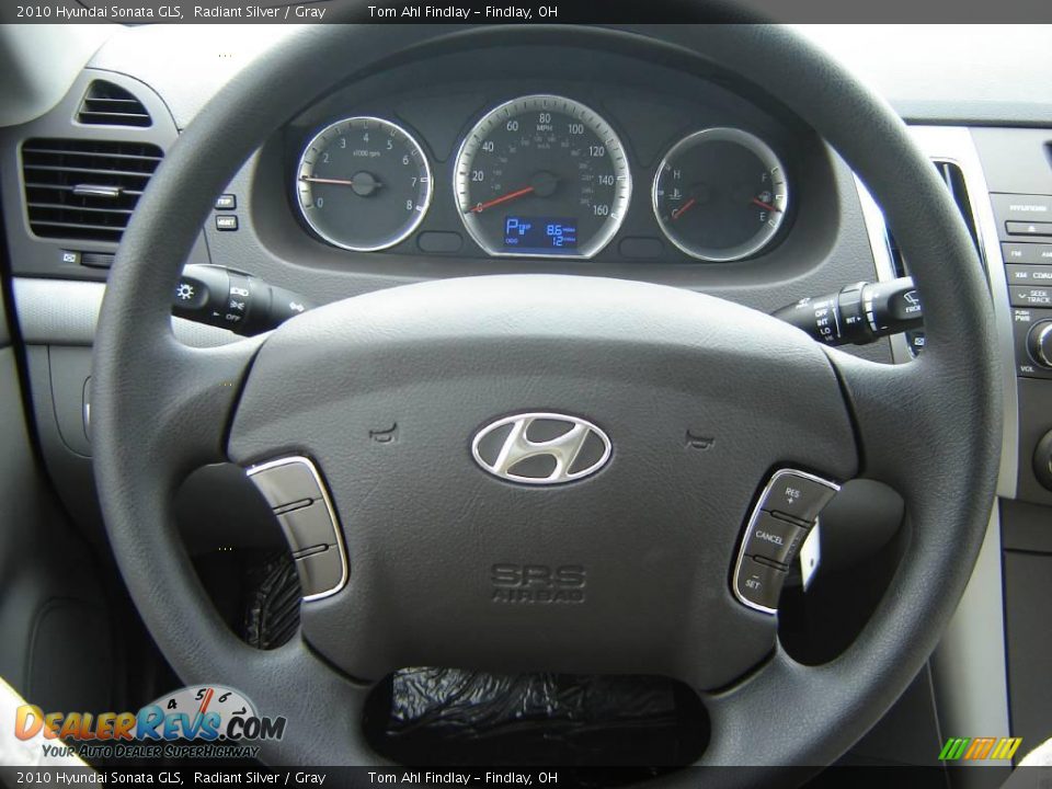 2010 Hyundai Sonata GLS Radiant Silver / Gray Photo #14