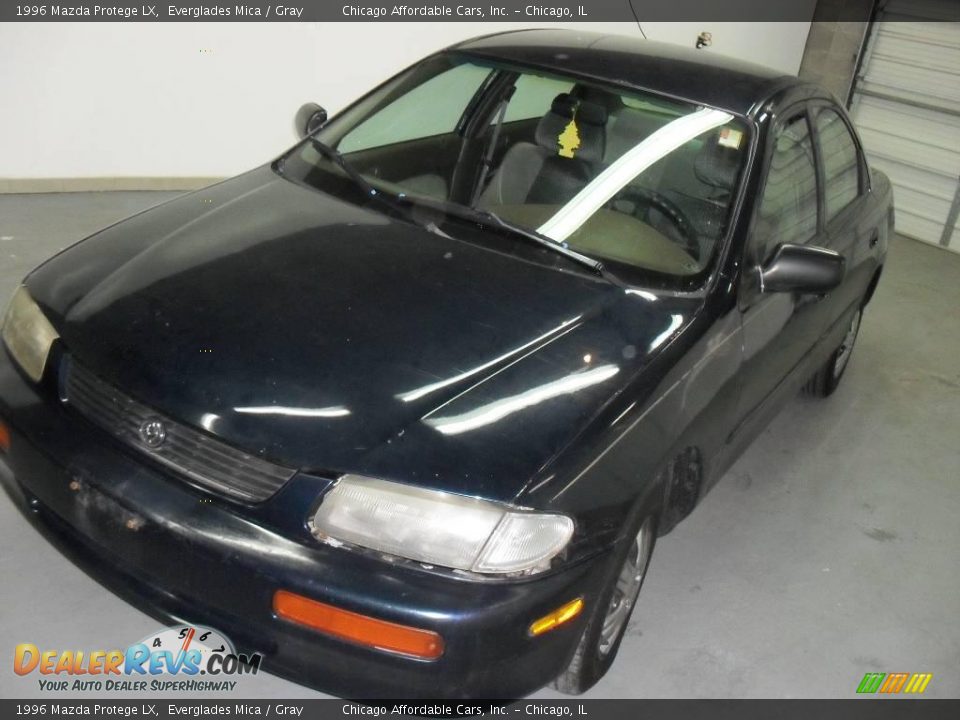 1996 Mazda Protege LX Everglades Mica / Gray Photo #2