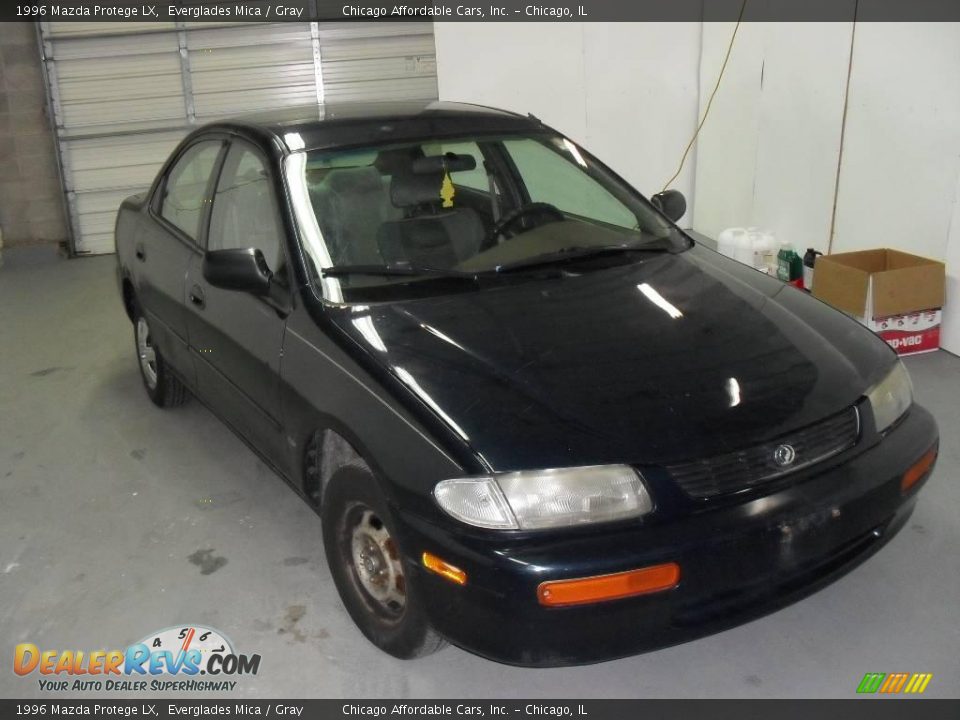 1996 Mazda Protege LX Everglades Mica / Gray Photo #3