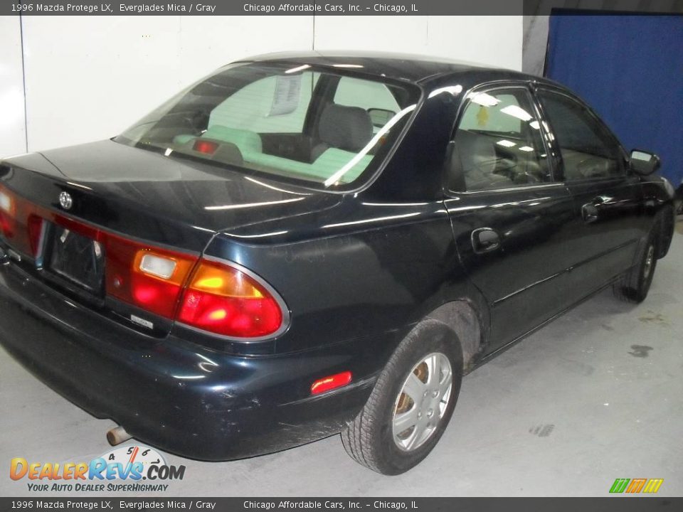 1996 Mazda Protege LX Everglades Mica / Gray Photo #4