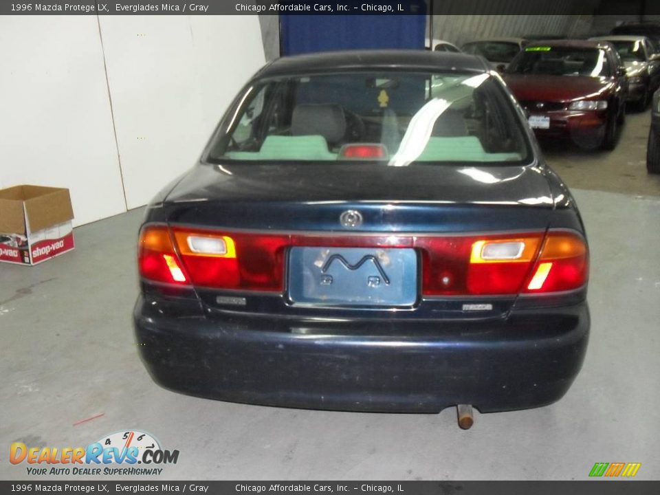 1996 Mazda Protege LX Everglades Mica / Gray Photo #5