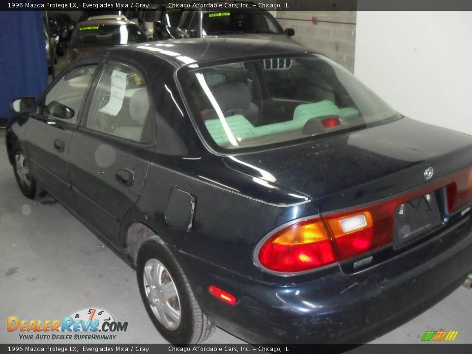 1996 Mazda Protege LX Everglades Mica / Gray Photo #6