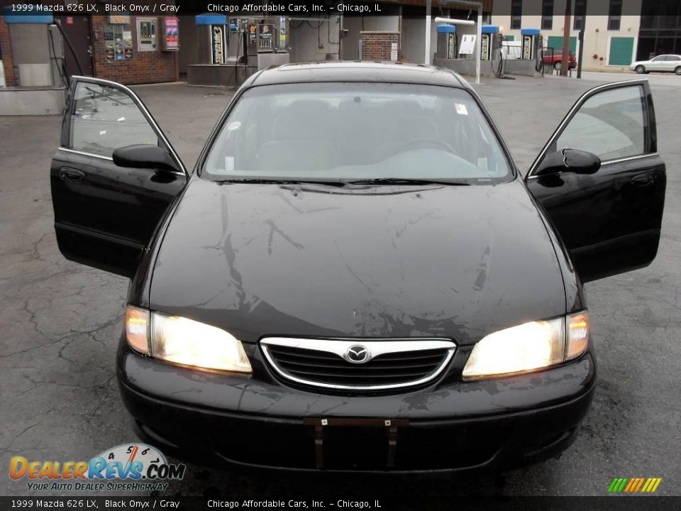 1999 Mazda 626 LX Black Onyx / Gray Photo #1