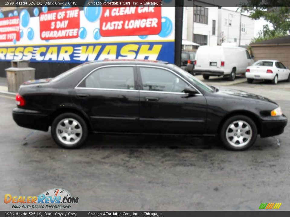 1999 Mazda 626 LX Black Onyx / Gray Photo #4