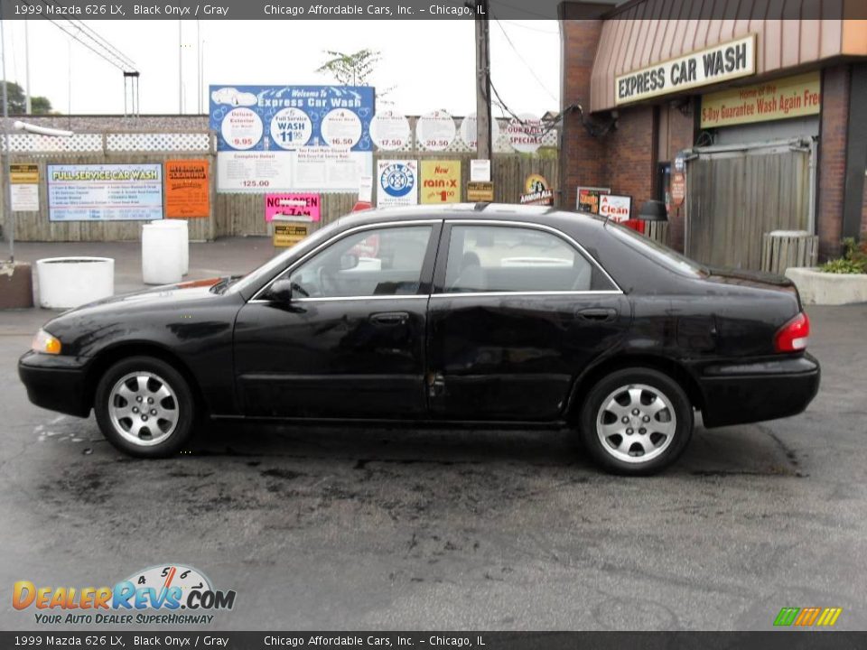 1999 Mazda 626 LX Black Onyx / Gray Photo #5