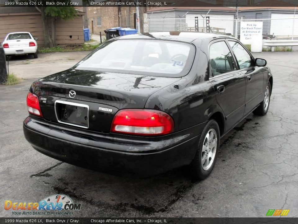 1999 Mazda 626 LX Black Onyx / Gray Photo #6
