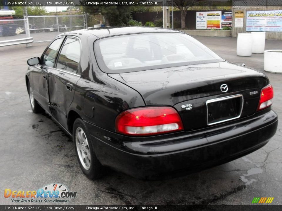 1999 Mazda 626 LX Black Onyx / Gray Photo #7