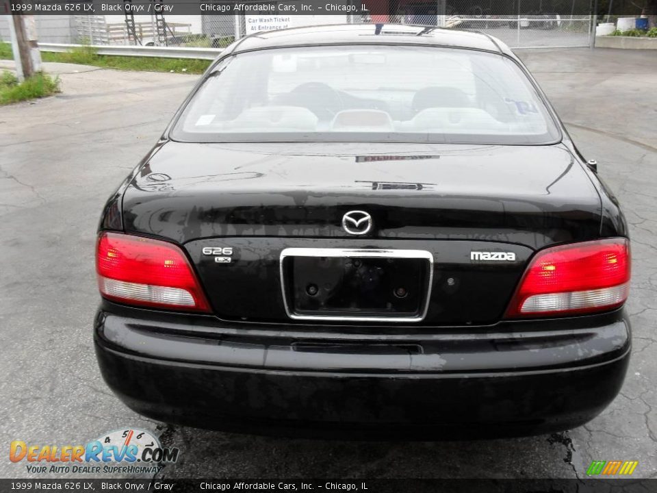 1999 Mazda 626 LX Black Onyx / Gray Photo #8
