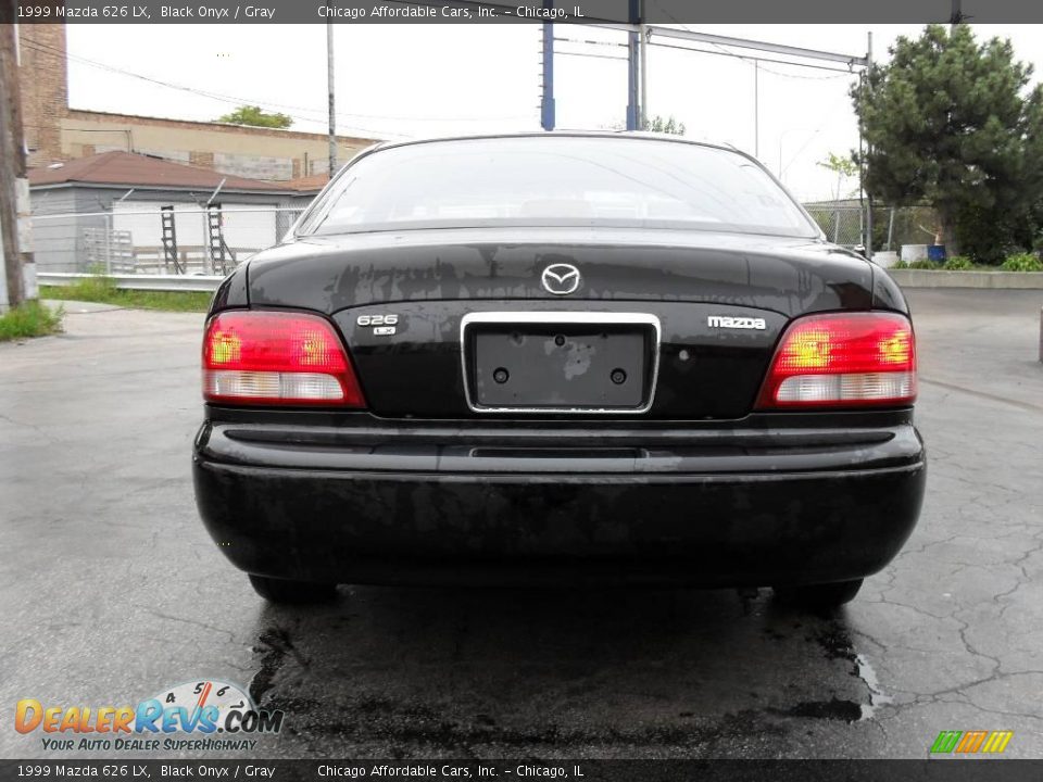 1999 Mazda 626 LX Black Onyx / Gray Photo #9