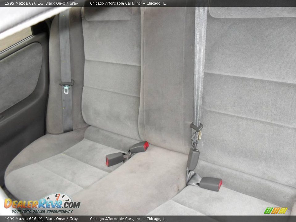1999 Mazda 626 LX Black Onyx / Gray Photo #12