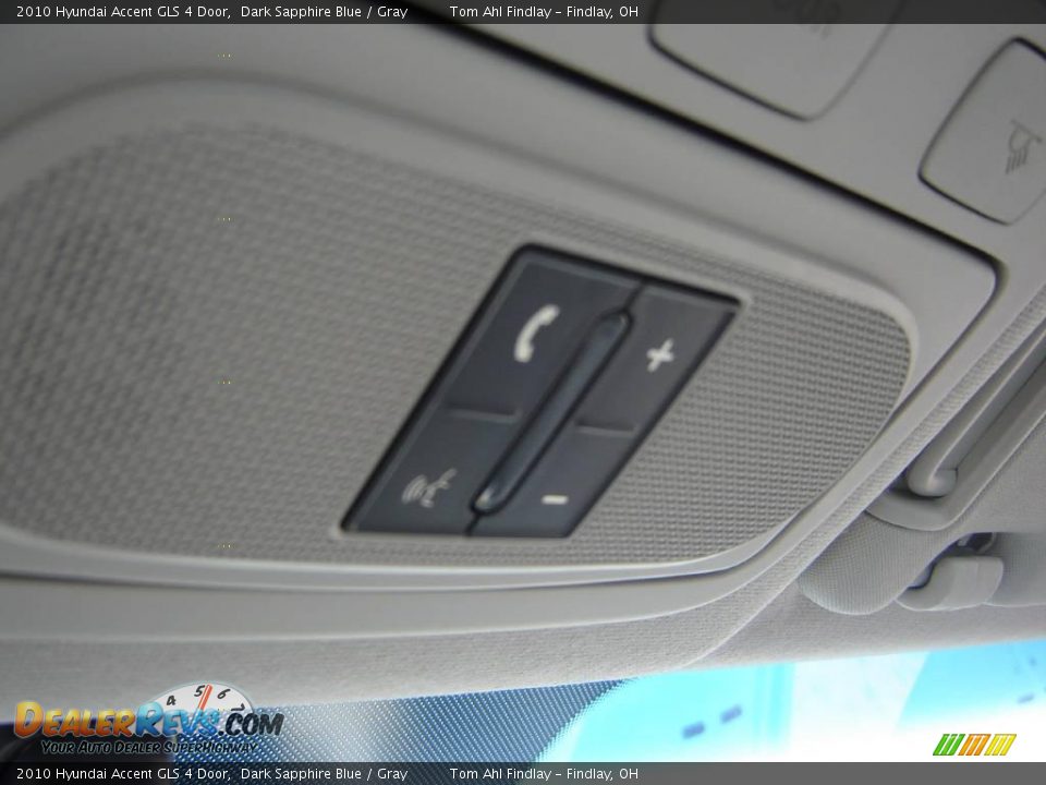 2010 Hyundai Accent GLS 4 Door Dark Sapphire Blue / Gray Photo #13