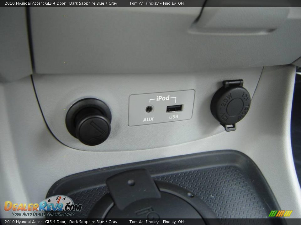 2010 Hyundai Accent GLS 4 Door Dark Sapphire Blue / Gray Photo #17