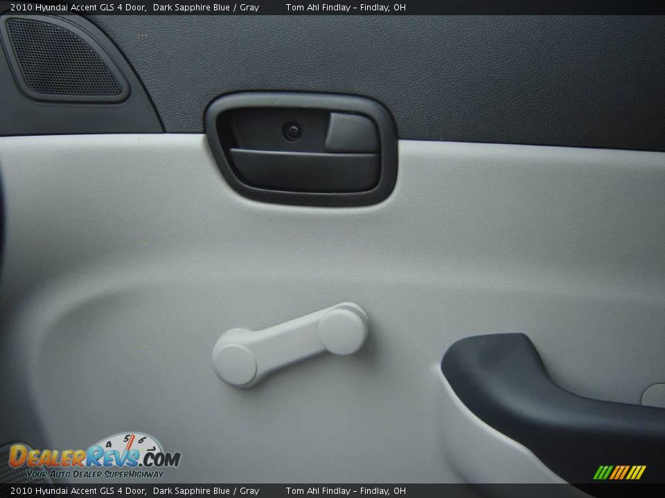 2010 Hyundai Accent GLS 4 Door Dark Sapphire Blue / Gray Photo #18