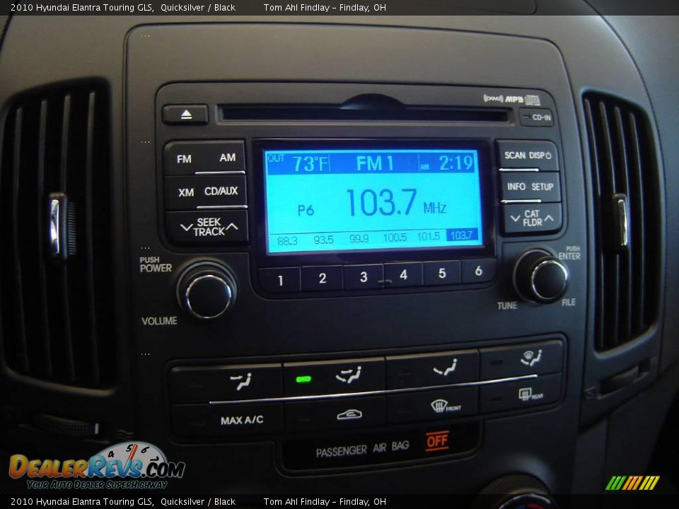 Audio System of 2010 Hyundai Elantra Touring GLS Photo #14