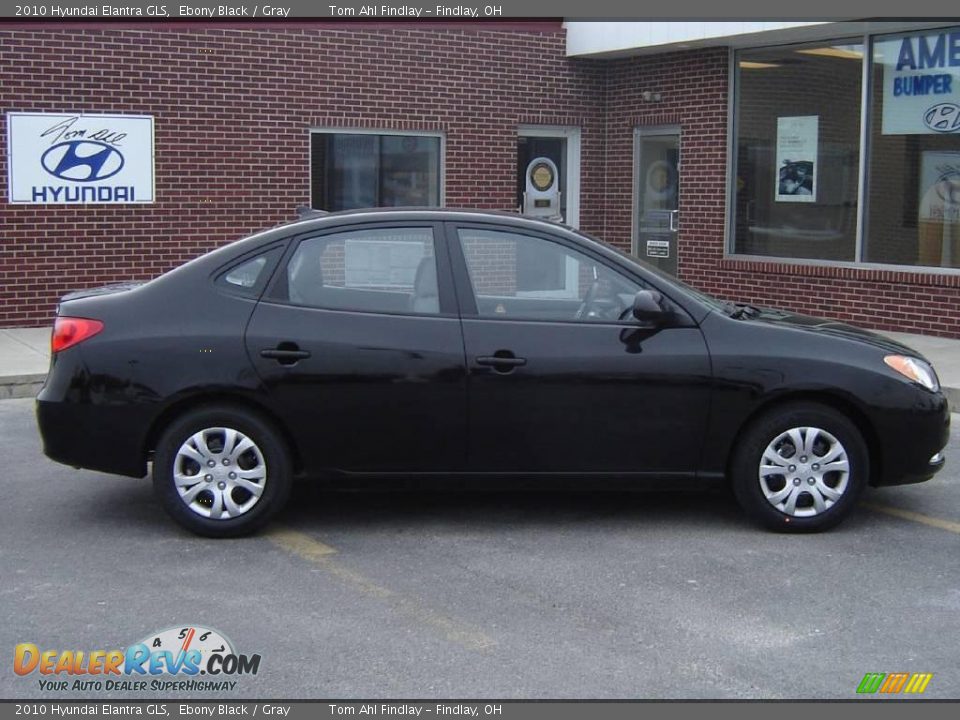 2010 Hyundai Elantra GLS Ebony Black / Gray Photo #2
