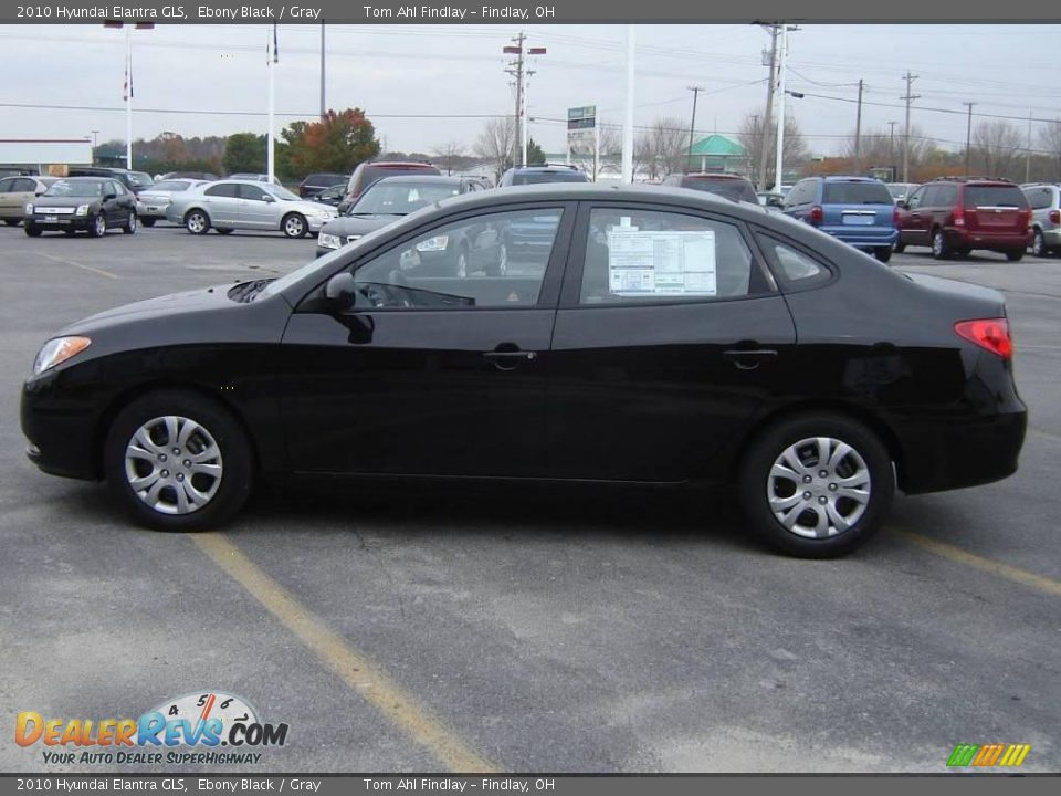 2010 Hyundai Elantra GLS Ebony Black / Gray Photo #6