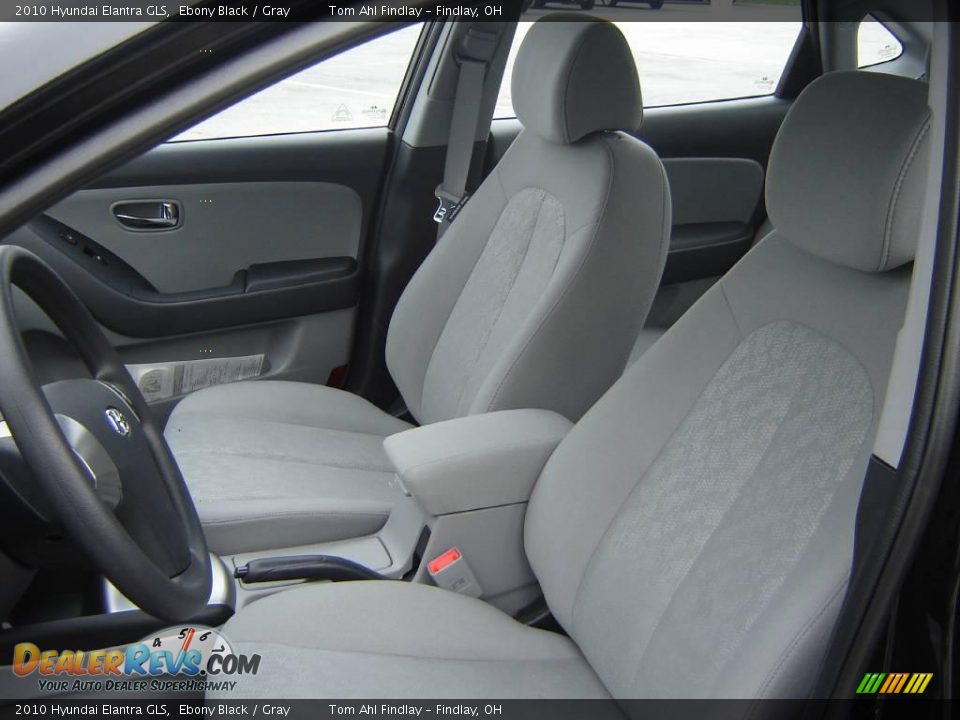 2010 Hyundai Elantra GLS Ebony Black / Gray Photo #9