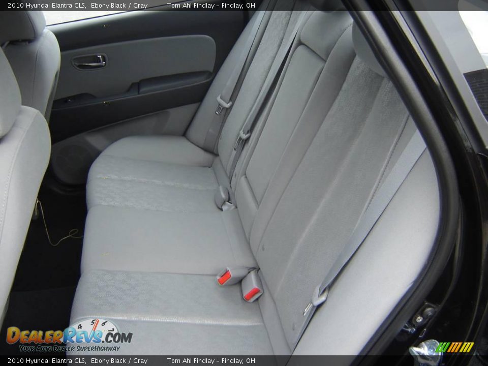 2010 Hyundai Elantra GLS Ebony Black / Gray Photo #10