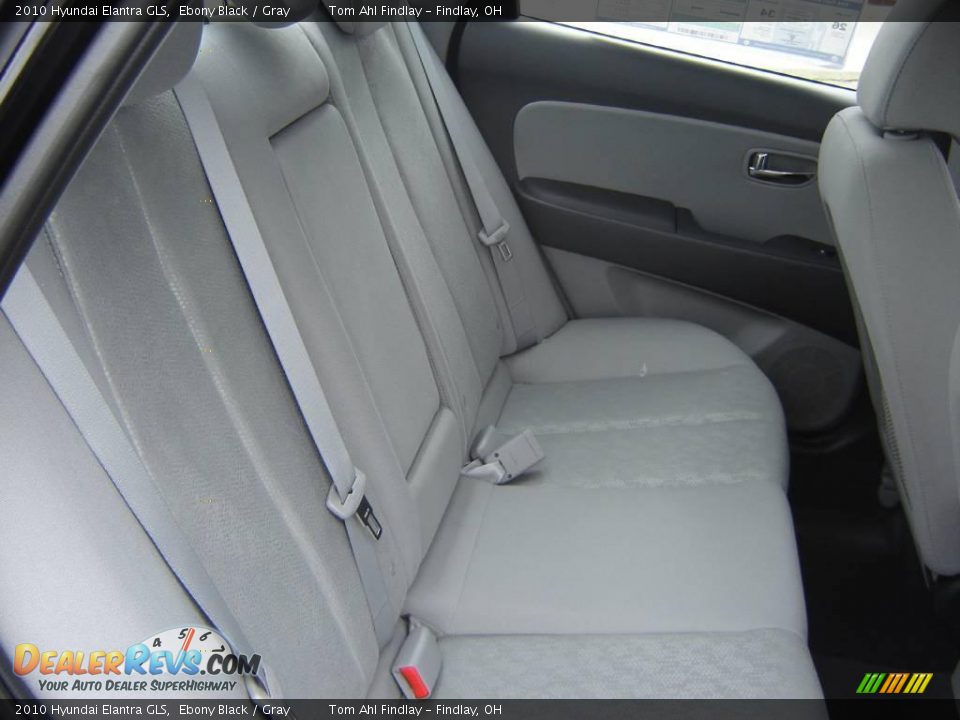 2010 Hyundai Elantra GLS Ebony Black / Gray Photo #11