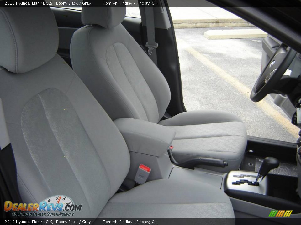 2010 Hyundai Elantra GLS Ebony Black / Gray Photo #12